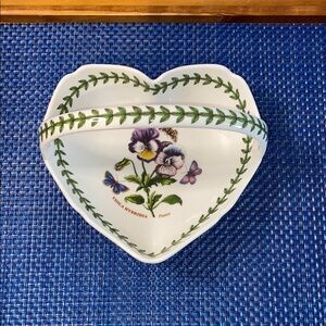 Portmeirion Botanic Garden Scalloped Edge Heart-Shaped Basket